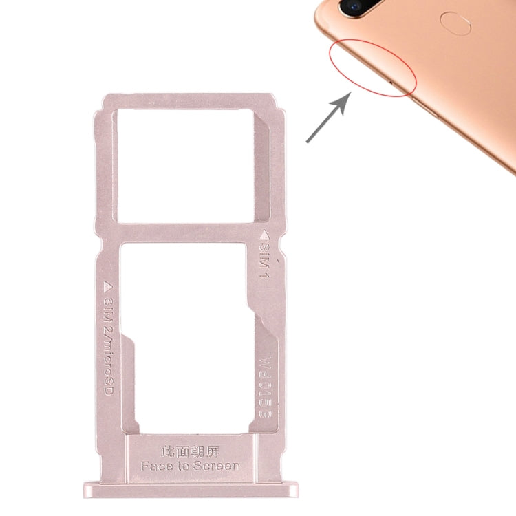 Pour OPPO R11s Plus Plateau de carte SIM + Plateau de carte SIM / Plateau de carte Micro SD