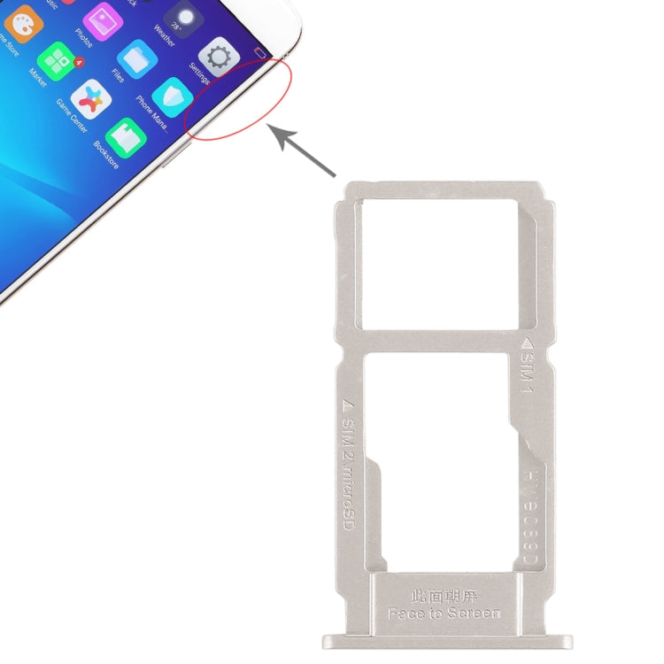 Pour OPPO R11 plateau de carte SIM + plateau de carte SIM/plateau de carte Micro SD