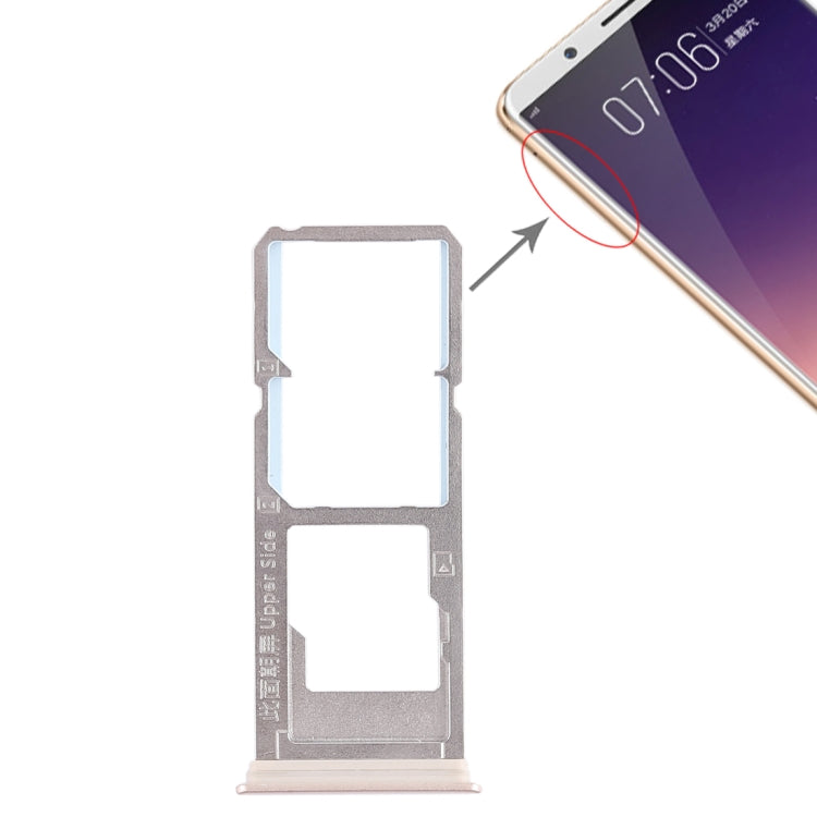 Pour Vivo Y79 2 x plateau pour carte SIM + plateau pour carte Micro SD