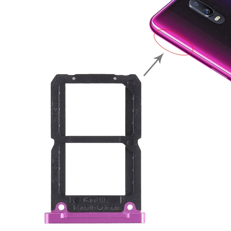 Pour OPPO R17 2 x plateau de carte SIM