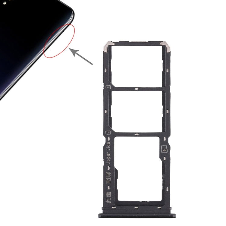 Pour Vivo Y97 2 x plateau pour carte SIM + plateau pour carte Micro SD