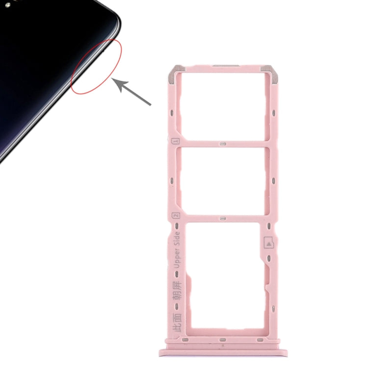 Pour Vivo Y97 2 x plateau pour carte SIM + plateau pour carte Micro SD