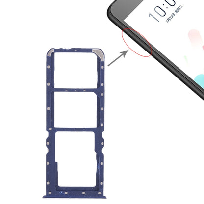 Pour OPPO A5 / A3s 2 x plateau pour carte SIM + plateau pour carte Micro SD