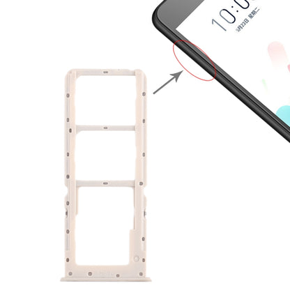 Pour OPPO A5 / A3s 2 x plateau pour carte SIM + plateau pour carte Micro SD