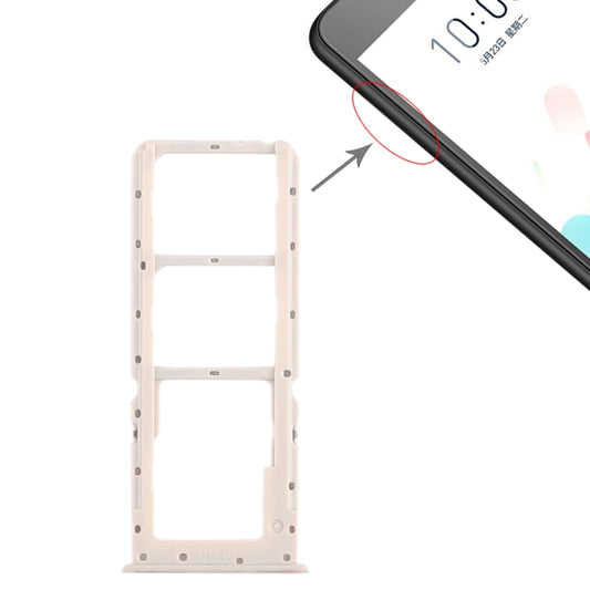 Pour OPPO A5 / A3s 2 x plateau pour carte SIM + plateau pour carte Micro SD