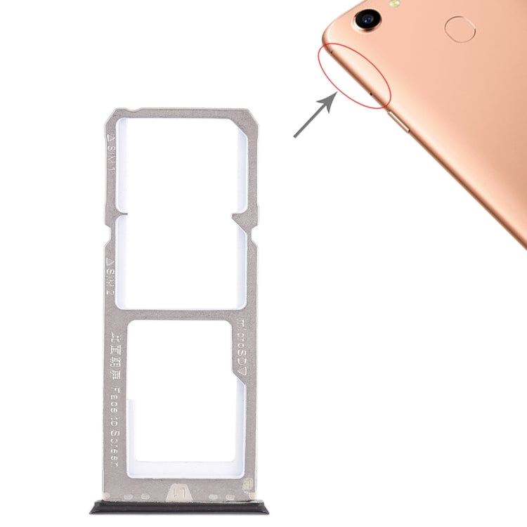 Pour OPPO A79 2 x plateau pour carte SIM + plateau pour carte Micro SD