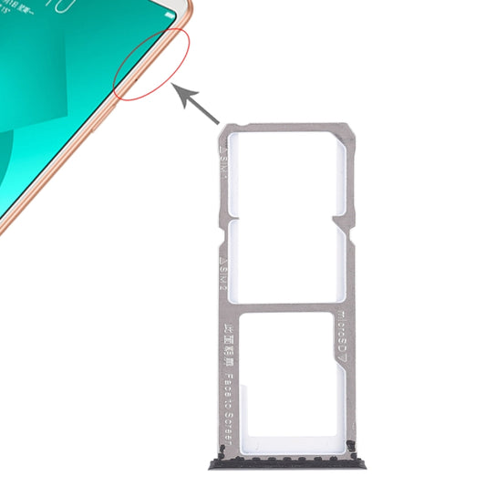 Pour OPPO A83 2 x plateau pour carte SIM + plateau pour carte Micro SD