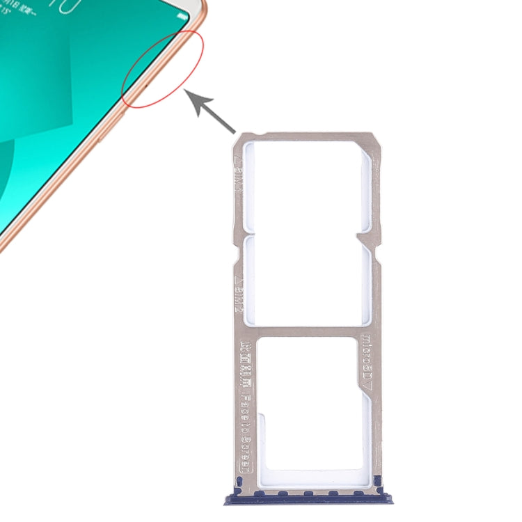 Pour OPPO A83 2 x plateau pour carte SIM + plateau pour carte Micro SD