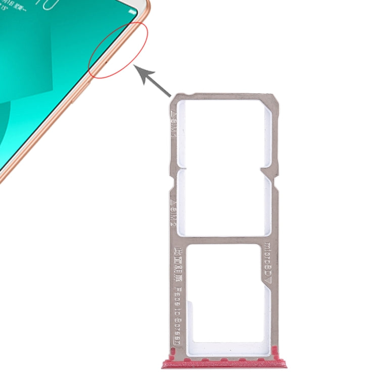 Pour OPPO A83 2 x plateau pour carte SIM + plateau pour carte Micro SD