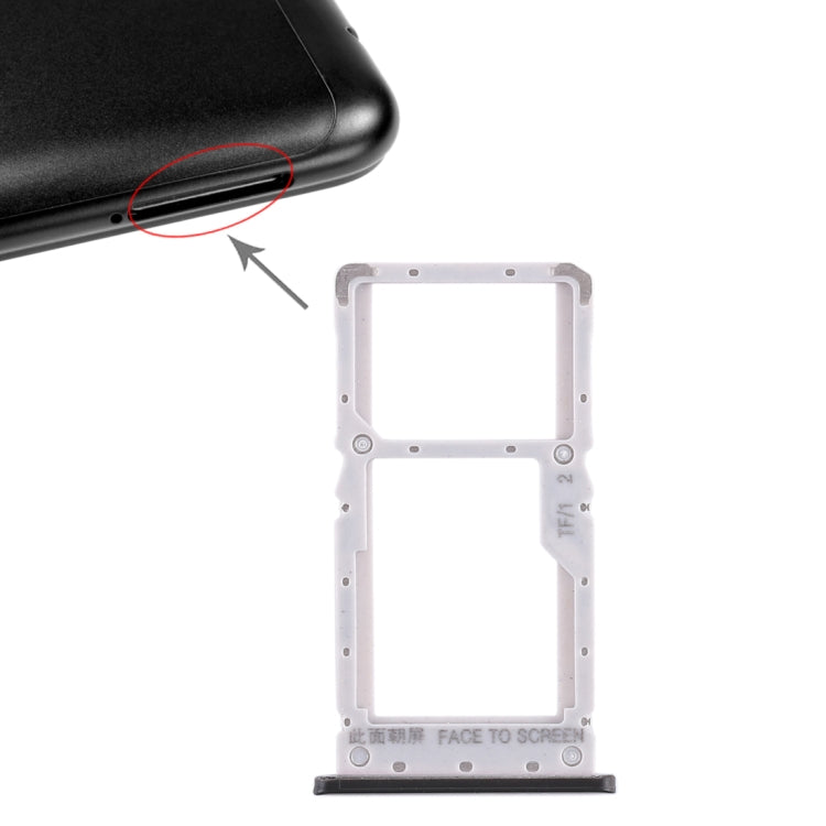 Tiroir Carte SIM + Tiroir Carte SIM / Tiroir Carte Micro SD pour Xiaomi Redmi Note 6 Pro