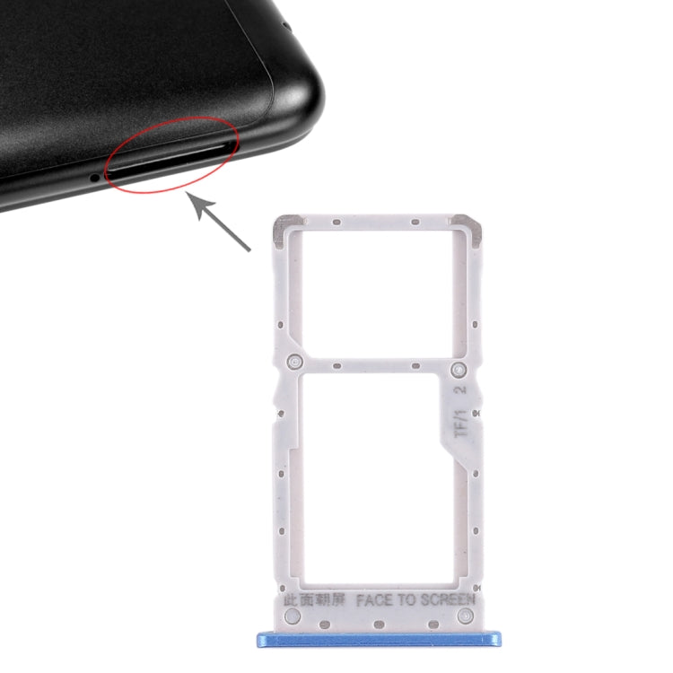 Tiroir Carte SIM + Tiroir Carte SIM / Tiroir Carte Micro SD pour Xiaomi Redmi Note 6 Pro