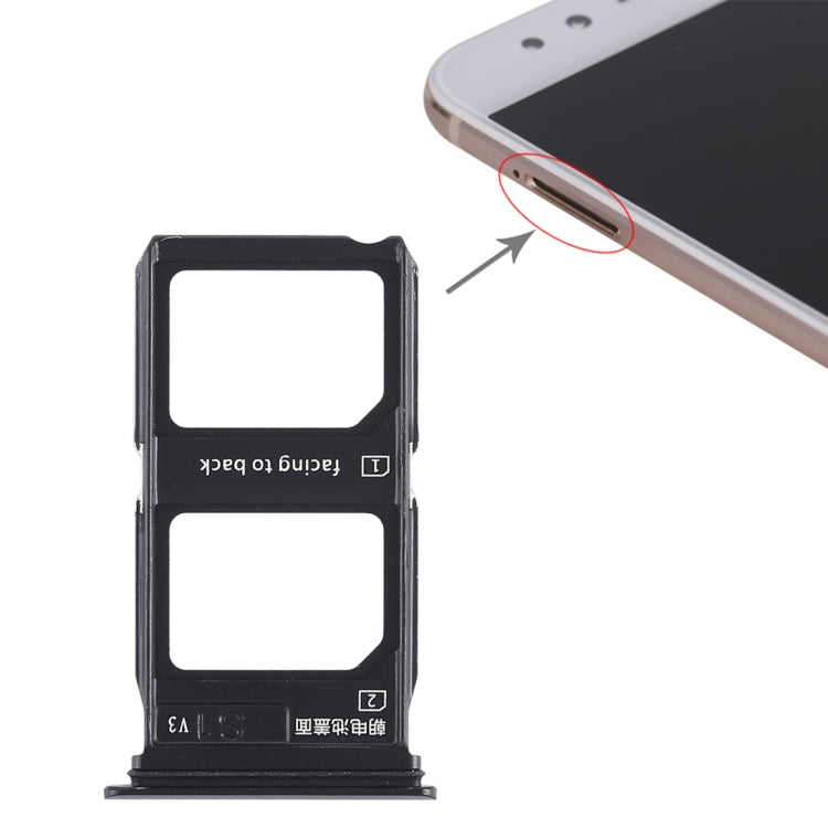 Pour Vivo X9 Plus 2 x plateau de carte SIM