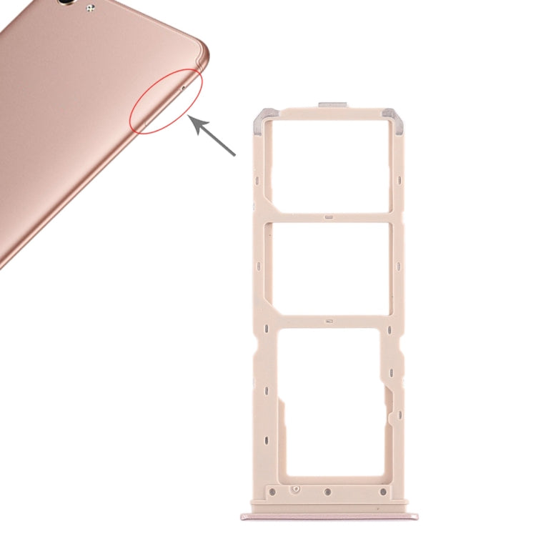 Pour Vivo Y71 2 x plateau pour carte SIM + plateau pour carte Micro SD