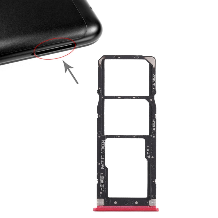2 x Tiroir Carte SIM + Tiroir Carte Micro SD pour Xiaomi Redmi 6 Pro