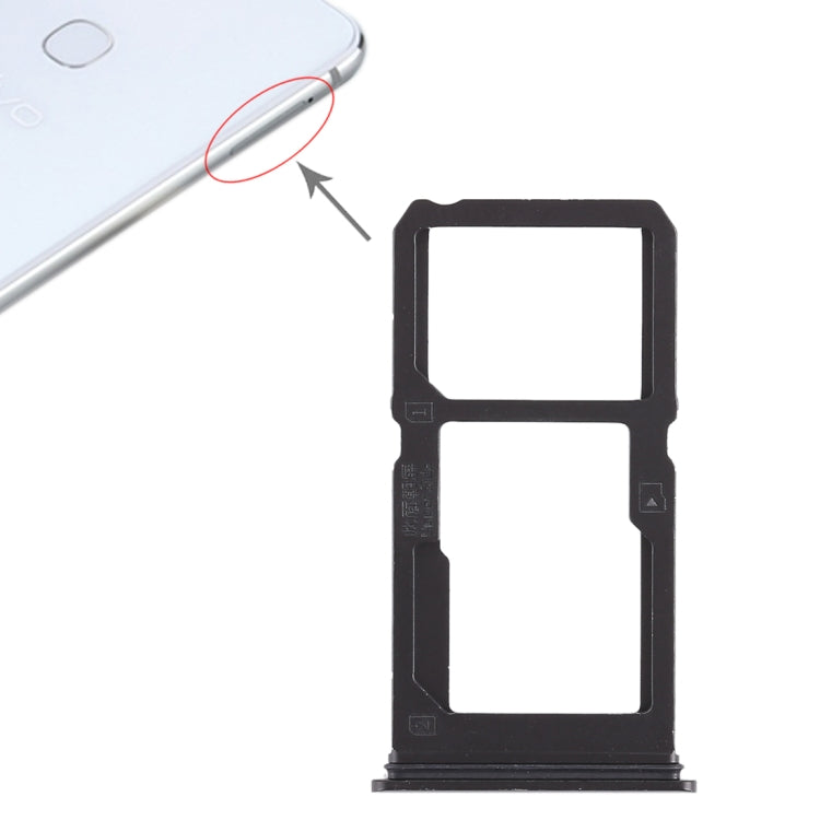 Pour Vivo X21i Plateau de carte SIM + Plateau de carte SIM / Plateau de carte Micro SD