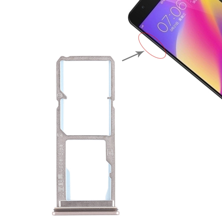 Pour Vivo Y69 2 x plateau pour carte SIM + plateau pour carte Micro SD