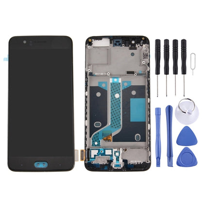 Pour OnePlus 5 numériseur assemblage complet avec cadre écran LCD OEM