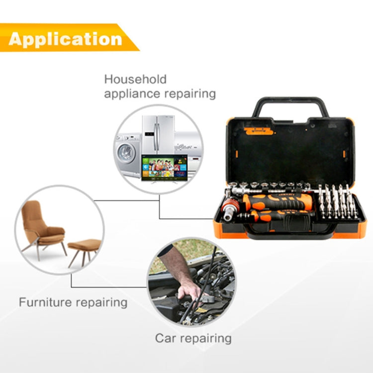 JAKEMY JM-6121 Kit de tournevis professionnel 31 en 1 outil de démontage jeu de tournevis multifonction pour la réparation d'outils électroniques à domicile