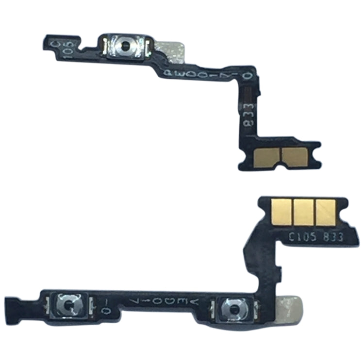 Pour OnePlus 6T, 1 paire de boutons d'alimentation et de boutons de volume, câble flexible