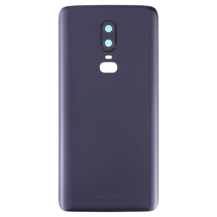 Pour OnePlus 6 Couvercle arrière de batterie givré avec objectif d'appareil photo