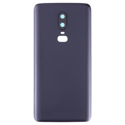 Pour OnePlus 6 Couvercle arrière de batterie givré avec objectif d'appareil photo
