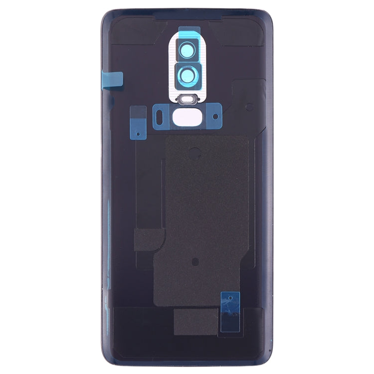 Pour OnePlus 6 Couvercle arrière de batterie givré avec objectif d'appareil photo