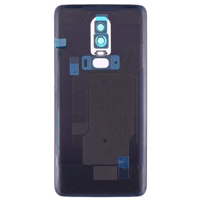 Pour OnePlus 6 Couvercle arrière de batterie givré avec objectif d'appareil photo