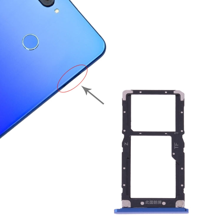 Tiroir Carte SIM + Carte SIM / Carte Micro SD pour Xiaomi Mi 8 Lite