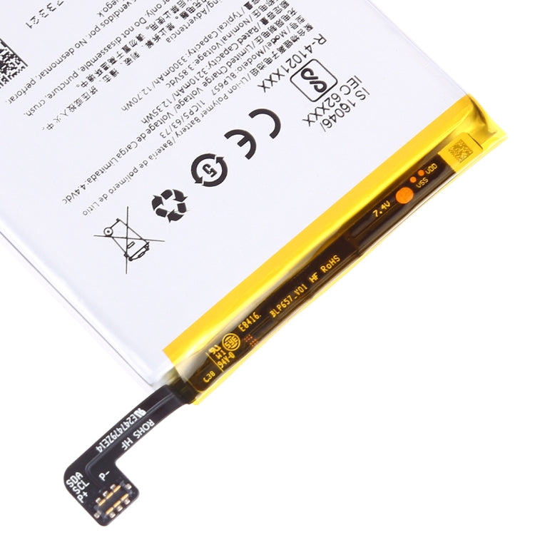 3210mAh BLP657 pour batterie Li-Polymère OnePlus 6