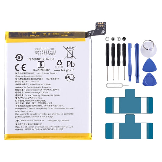 3610mAh BLP685 pour batterie Li-Polymère OnePlus 6T
