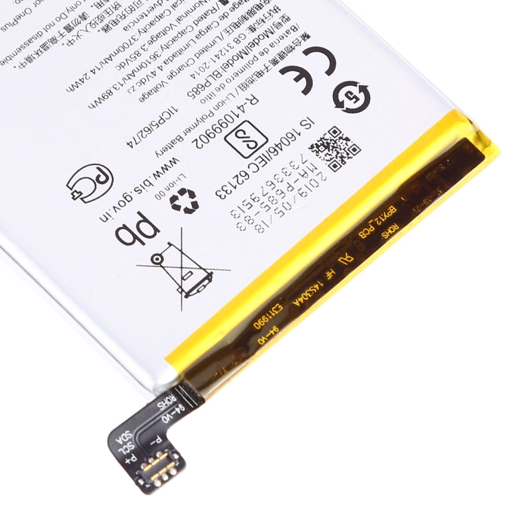 3610mAh BLP685 pour batterie Li-Polymère OnePlus 6T