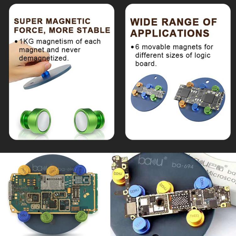 BAKU – fixation universelle de PCB, support de tableau de gabarit magnétique mobile, réparation d'entretien IC