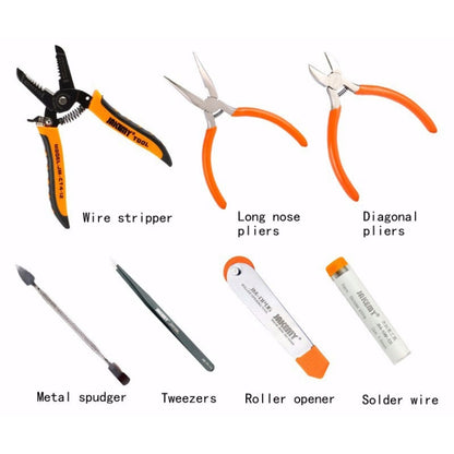 JAKEMY JM-P14 ensemble d'outils de réparation de soudage boîte à outils sac pince à dénuder tournevis, prise américaine