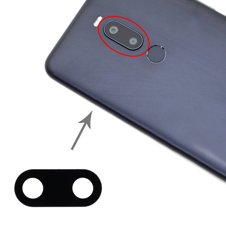 Objectif de caméra arrière pour Meizu V8 / M8 / M8 Lite, 10 pièces