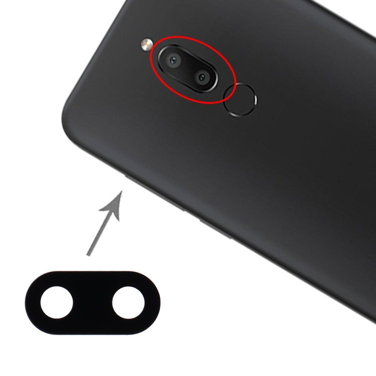 Objectif de caméra arrière pour Meizu M6T M811Q, 10 pièces