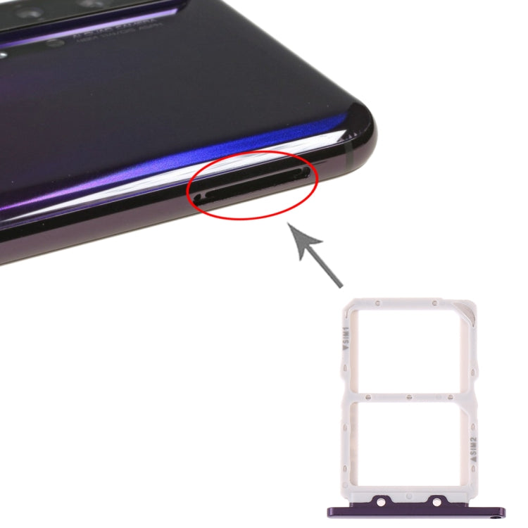 Tiroir Carte SIM + Tiroir Carte SIM pour Huawei Honor 20 Pro, For Huawei Honor 20 Pro