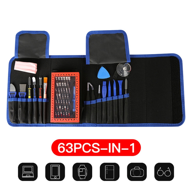 Kaisi K-1766 63 en 1 jeu de tournevis électroniques de précision magnétique outils à main pour Kit d'outils de réparation de téléphone