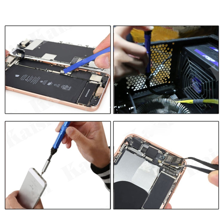Kaisi K-1766 63 en 1 jeu de tournevis électroniques de précision magnétique outils à main pour Kit d'outils de réparation de téléphone