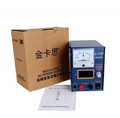 Kaisi KS-1502AD 15V 2A DC régulateur de tension d'alimentation stabilisateur ampèremètre réglable outils de réparation d'alimentation, prise ue