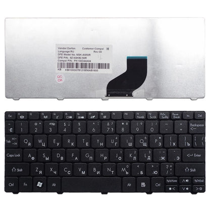 Clavier d'ordinateur portable russe Version RU pour Acer Aspire One D255/D255E/D257