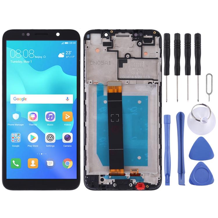 Écran LCD et numériseur complet avec cadre pour Huawei Y5 Prime (2018)