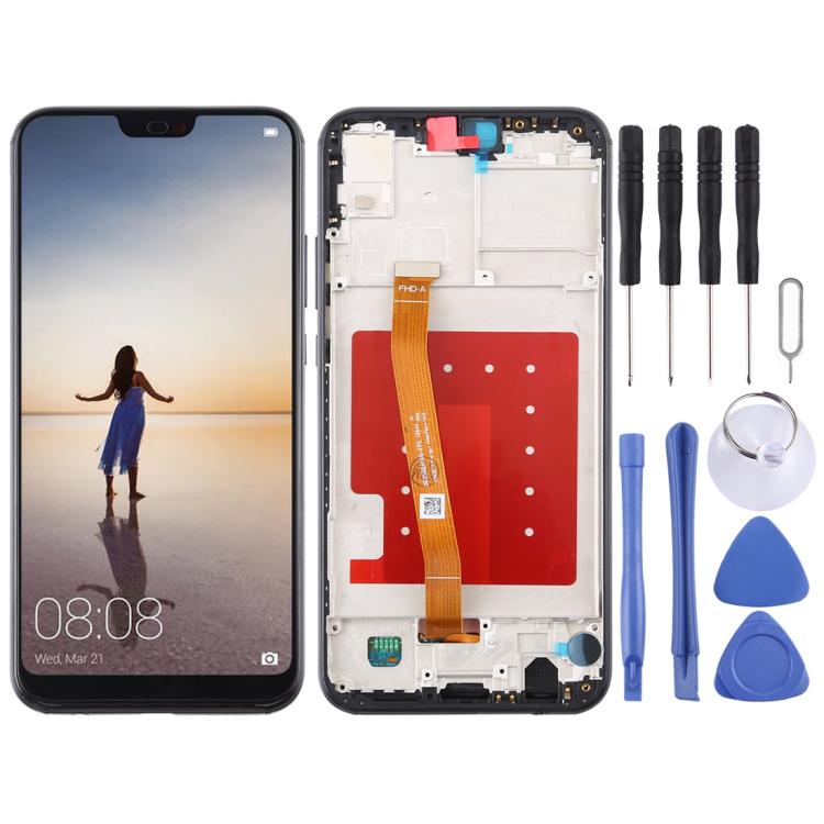 Écran LCD et numériseur complet avec cadre pour Huawei P20 Lite / Nova 3e