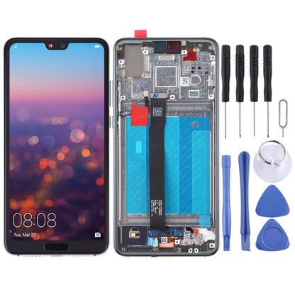 Écran LCD et numériseur complet avec cadre pour Huawei P20