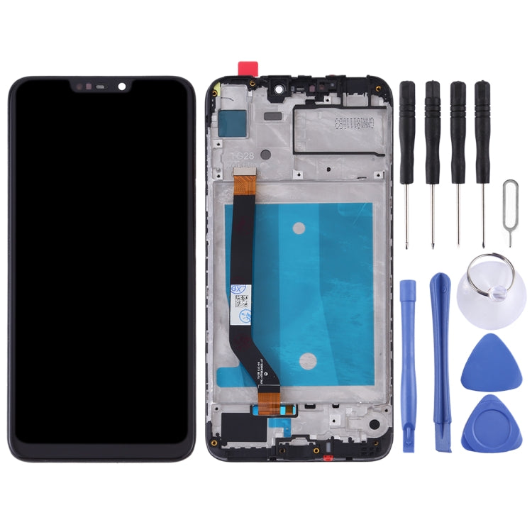 Écran LCD et numériseur complet avec cadre pour Huawei Honor 8C, For Huawei Honor 8C