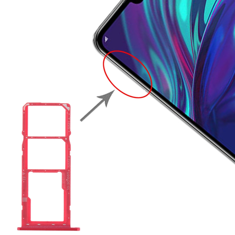 Tiroir Carte SIM + Tiroir Carte SIM + Tiroir Carte Micro SD pour Huawei Y7 (2019) / Y7 Pro (2019) / Y7 Prime (2019)