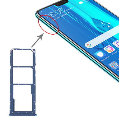 Tiroir Carte SIM + Tiroir Carte SIM + Tiroir Carte Micro SD pour Huawei Y9 (2019)