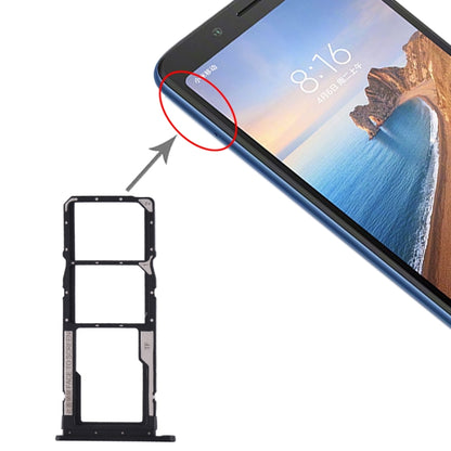 Tiroir Carte SIM + Tiroir Carte SIM + Tiroir Carte Micro SD pour Xiaomi Redmi 7A