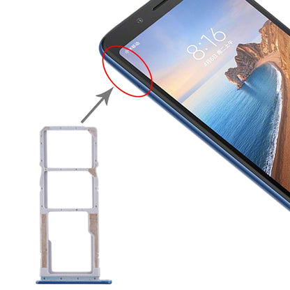 Tiroir Carte SIM + Tiroir Carte SIM + Tiroir Carte Micro SD pour Xiaomi Redmi 7A
