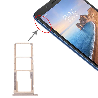 Tiroir Carte SIM + Tiroir Carte SIM + Tiroir Carte Micro SD pour Xiaomi Redmi 7A