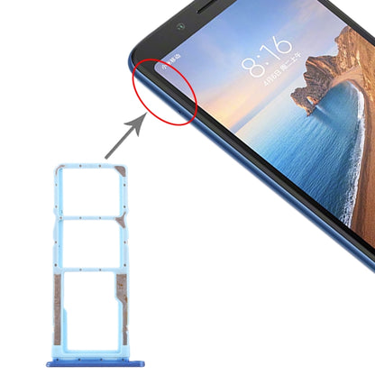 Tiroir Carte SIM + Tiroir Carte SIM + Tiroir Carte Micro SD pour Xiaomi Redmi 7A